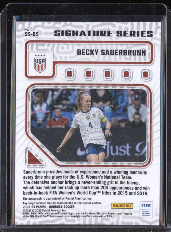 Becky Sauerbrunn 2023-24 Panini Donruss SS-BS Signature Series