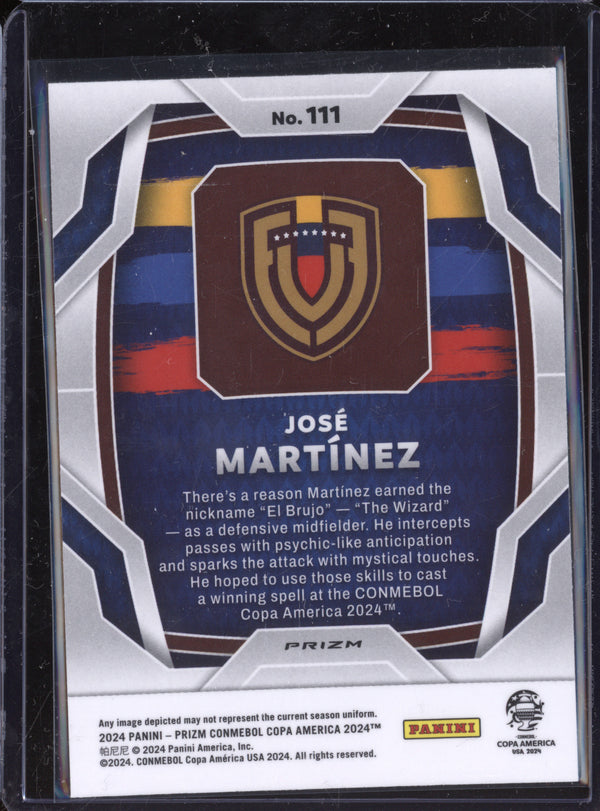 Jose Martinez 2024 Panini Prizm Copa America 111 Hyper RC