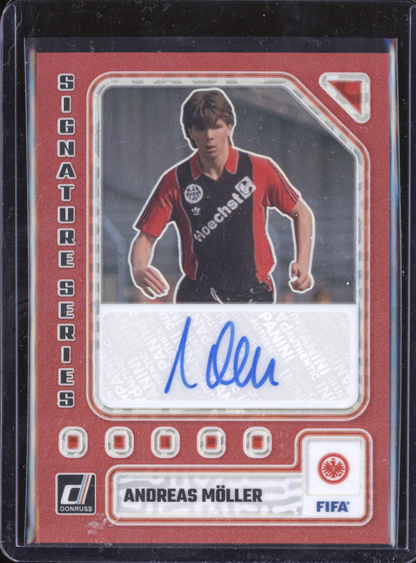 Andreas Moller 2023-24 Panini Donruss SS-AM Signature Series Red 37/49