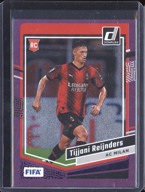 Tijjani Reijnders 2023-24 Panini Donruss 131 Pink Diamond RC 17/25