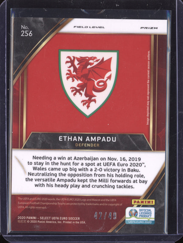 Ethan Ampadu 2020 Panini Select Euro 256 Copper RC 42/49