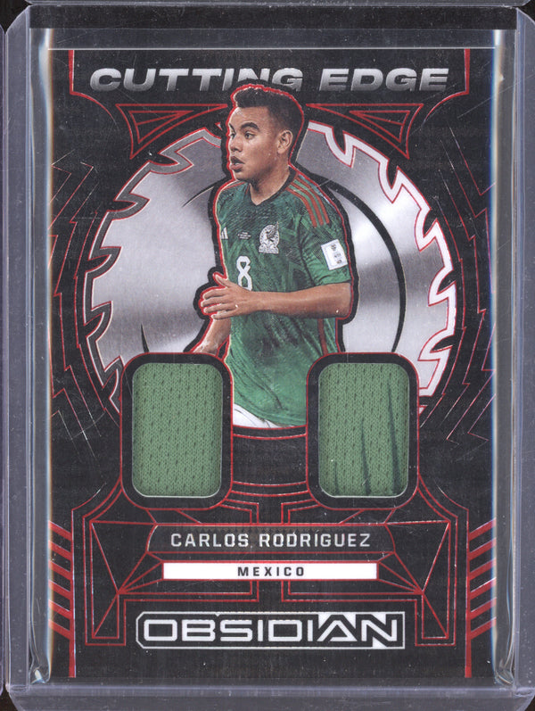 Carlos Rodriguez 2022-23 Panini Obsidian CE-CRZ Cutting Edge Red Pulsar 2/25