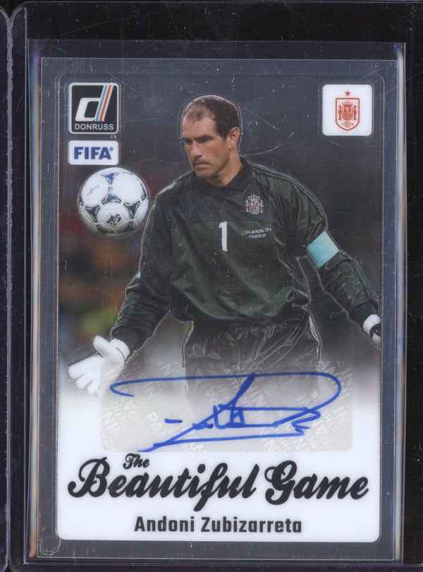 Andoni Zubizarreta 2023-24 Panini Donruss BG-AZ Beautiful Game Auto