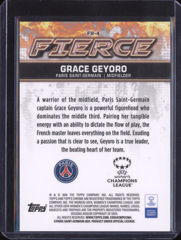 Grace Geyoro 2023-24 Topps Chrome UWCL FR-4 Fierce