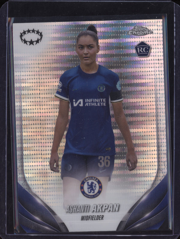 Ashanti Akpan 2023-24 Topps Chrome UWCL 57 Pulsar RC