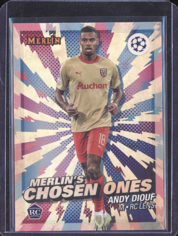 Andy Diouf 2023-24 Topps Merlin UCC MC-12 Merlin's Chosen One RC