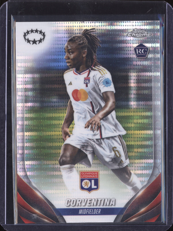 Corventina 2023-24 Topps Chrome UWCL 6 Pulsar RC