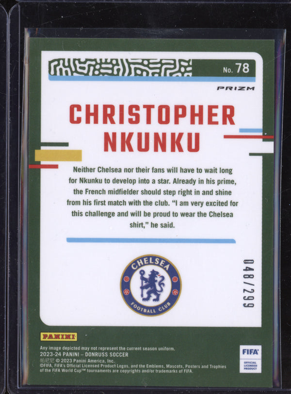 Christopher Nkunku 2023-24 Panini Donruss 78 Optic Red 48/299