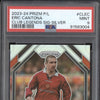 Eric Cantona 2023-24 Panini Prizm CL-EC Club Legends Signature Silver 38/99 PSA 9