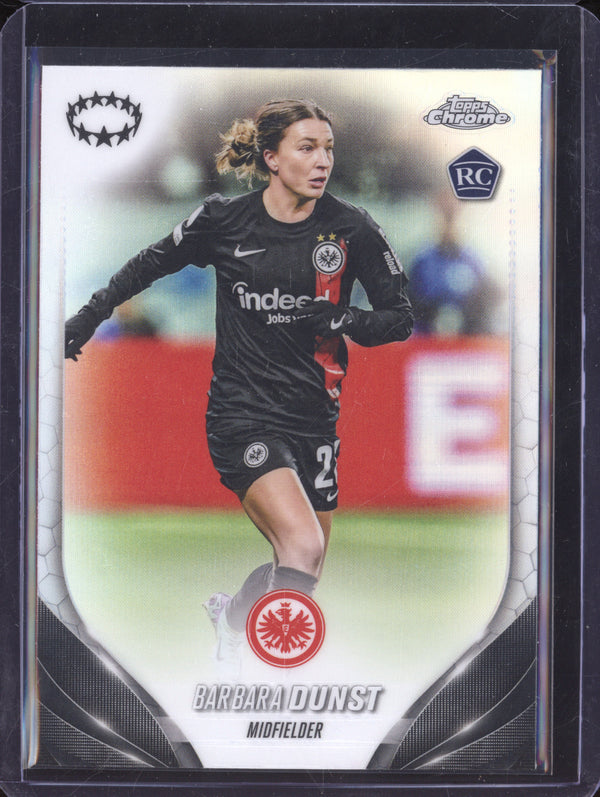 Barbara Dunst 2023-24 Topps Chrome UWCL 62 Refractor RC