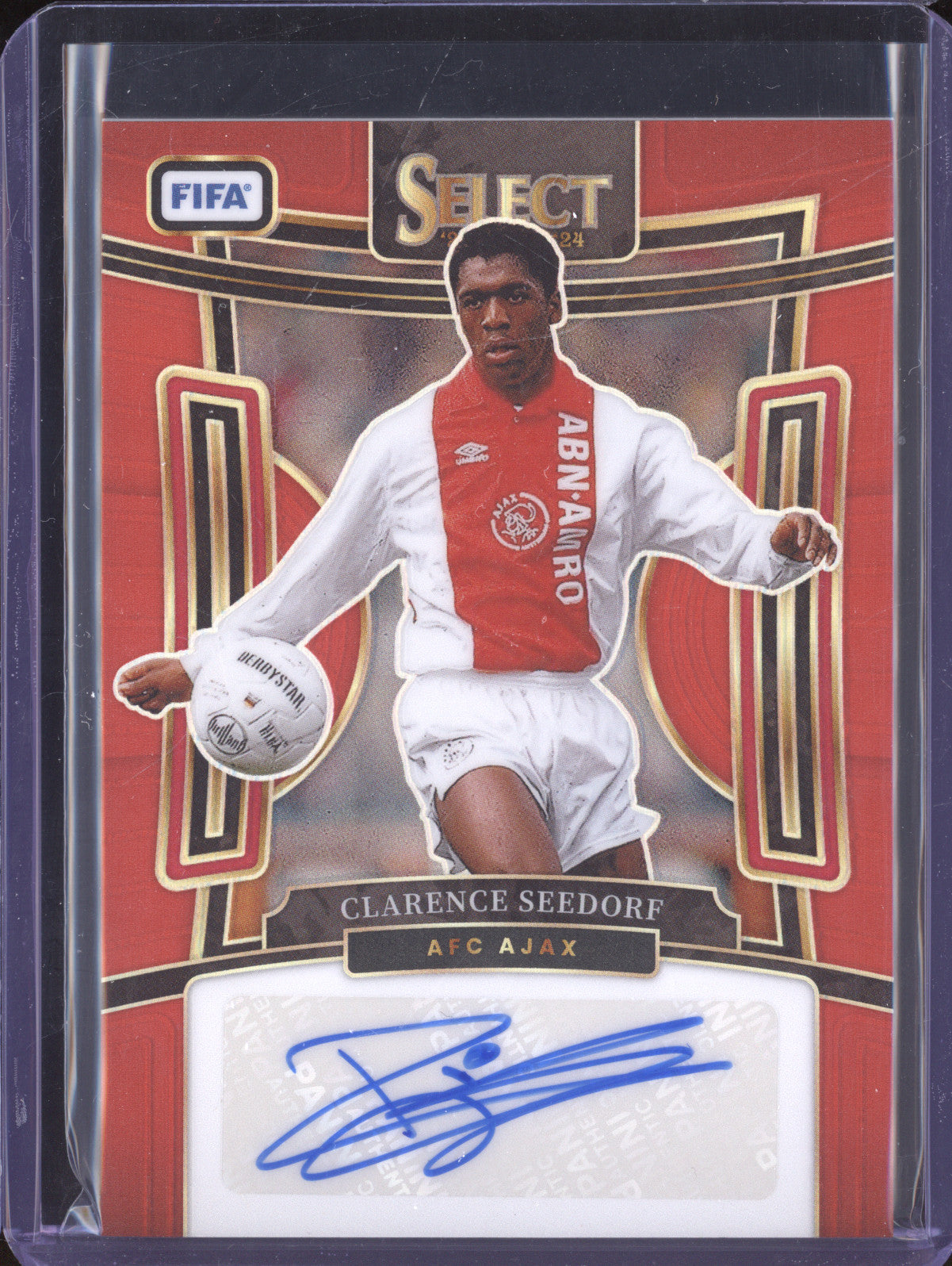 Clarence Seedorf 2023-24 Panini Select FIFA S-CS Signatures Red