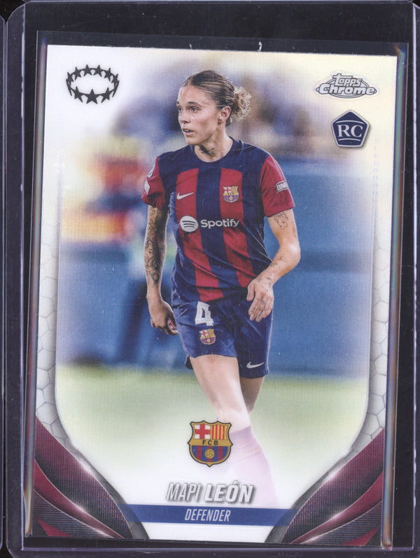 Mapi Leon 2023-24 Topps Chrome UWCL 4 Refractor RC