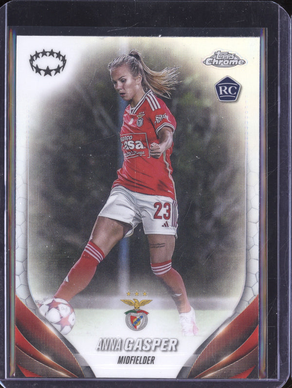 Anna Gasper 2023-24 Topps Chrome UWCL 95 Refractor RC