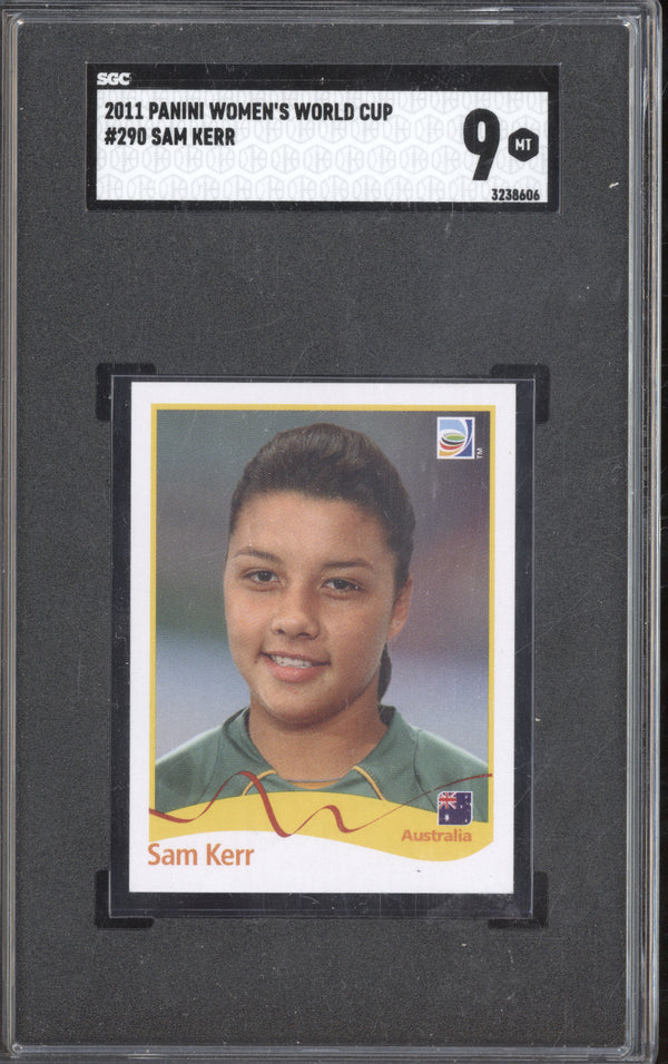 Sam Kerr 2011 Panini Women's World Cup 290 Sticker SGC 9