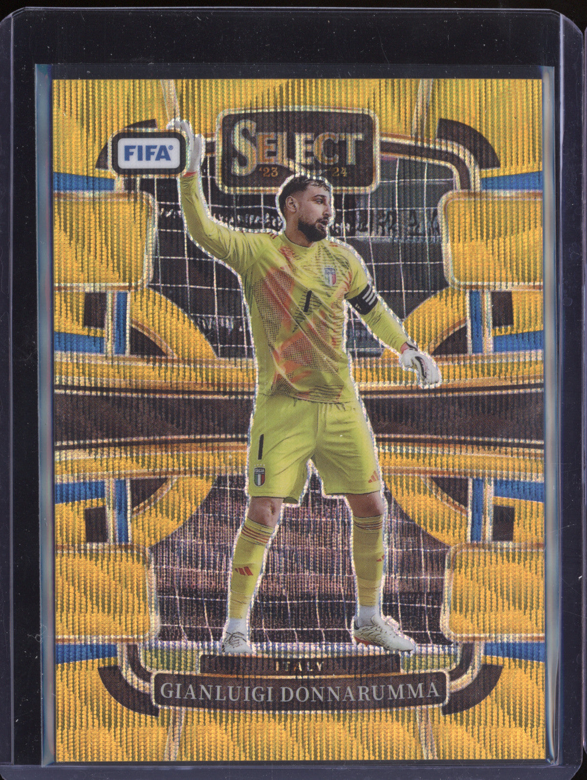 Gianluigi Donnarumma 2023-24 Panini Select FIFA 88 Gold Wave 4/10