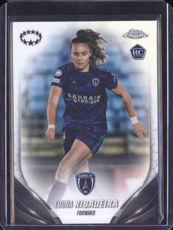 Louna Ribadeira 2023-24 Topps Chrome UWCL 72 Refractor RC