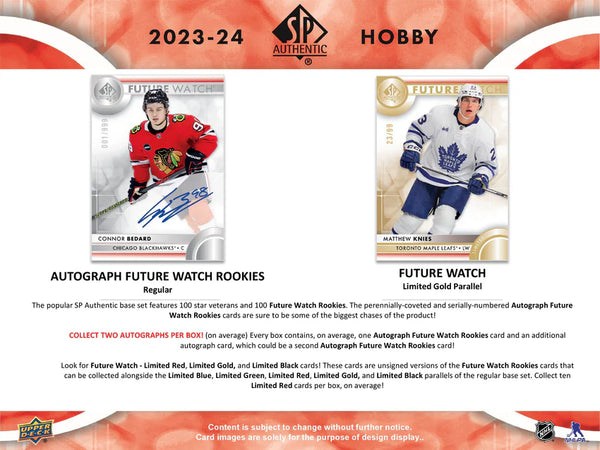 2023-24 Upper Deck SP Authentic Hockey Hobby Box