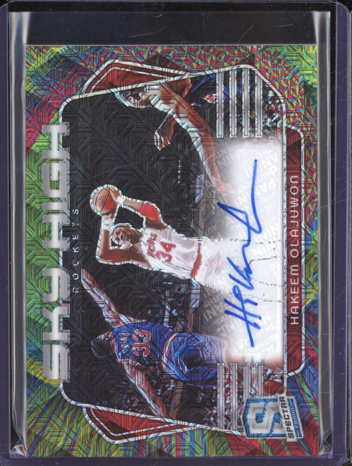 2023-24 Panini Spectra SKY-HKO Hakeem Olajuwon Sky High Meta Auto 09/25