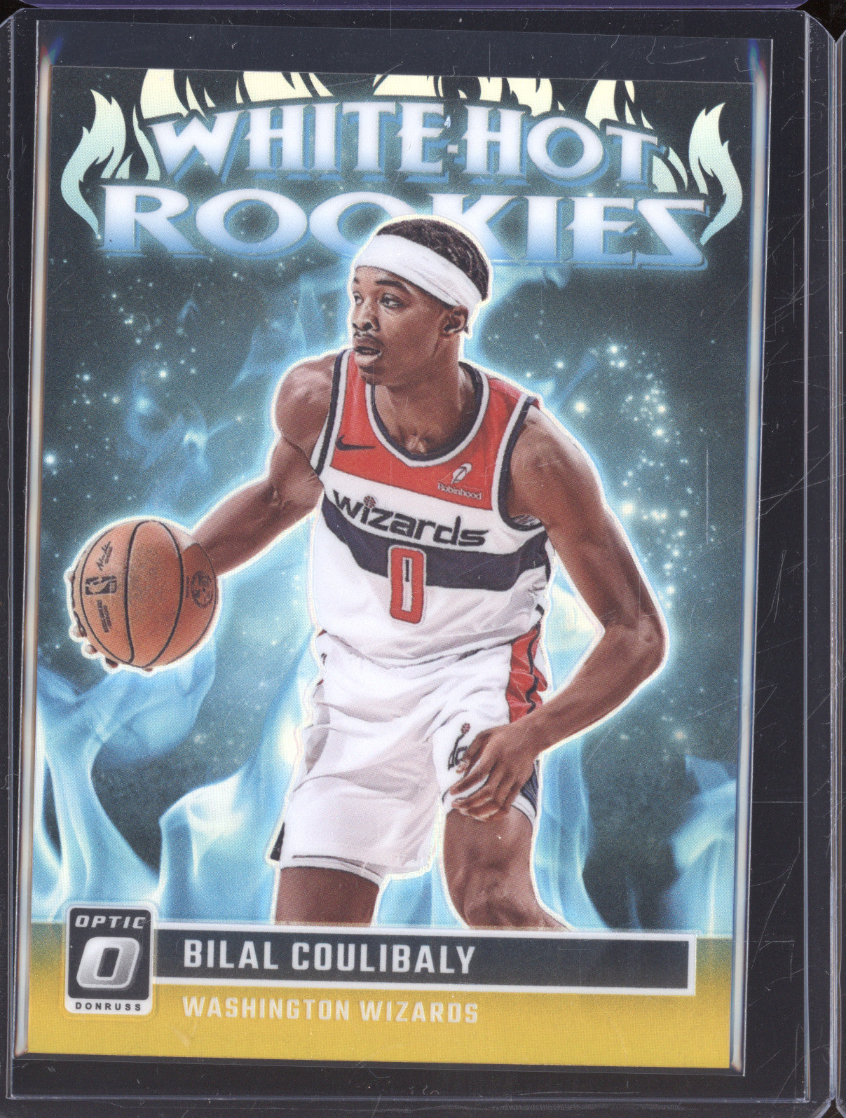 2023-24 Panini Donruss Optic 4 Bilal Coulibaly White Hot Rookies Gold RC 10/10