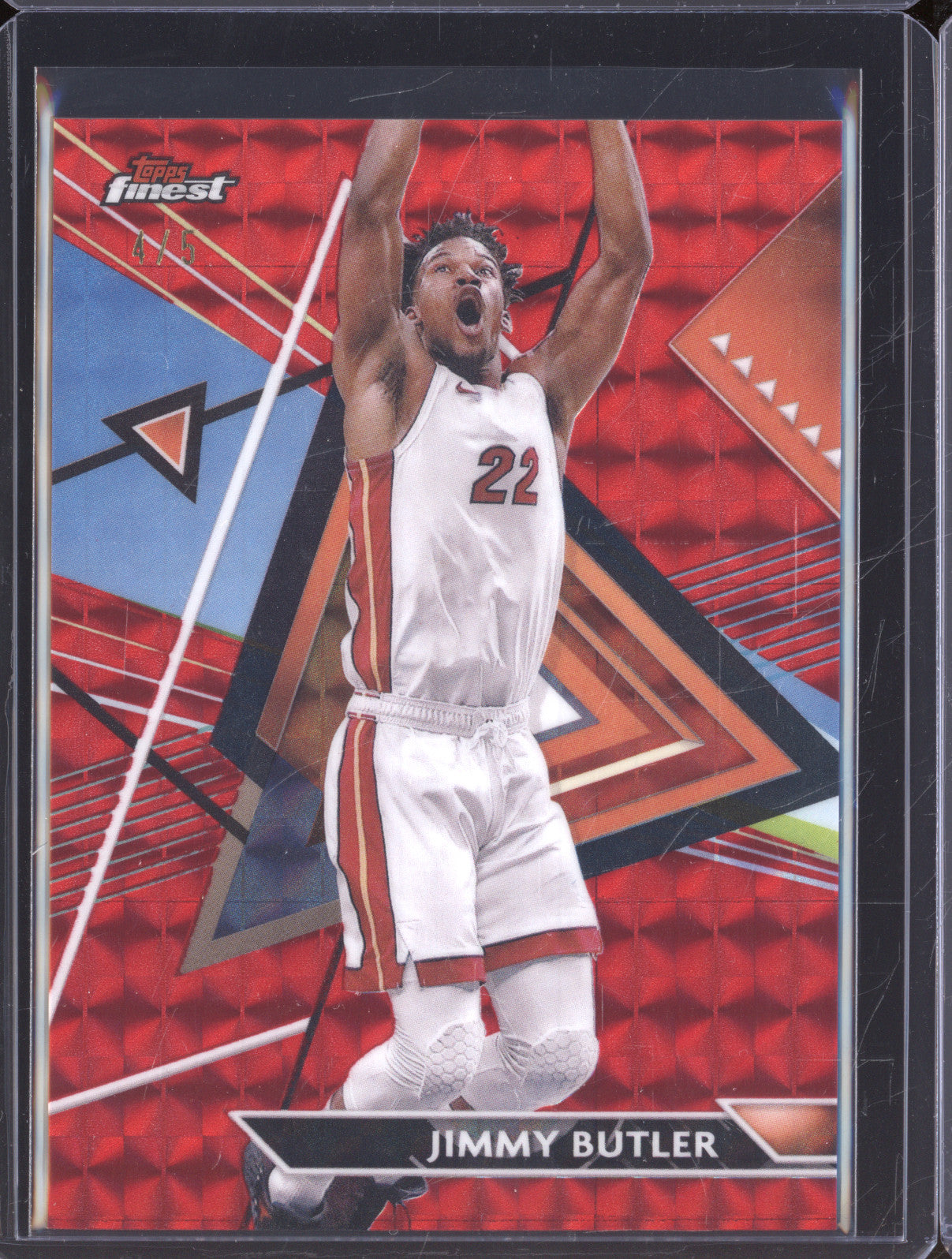 2024 Topps Finest 181 Jimmy Butler Red Refractor 4/5