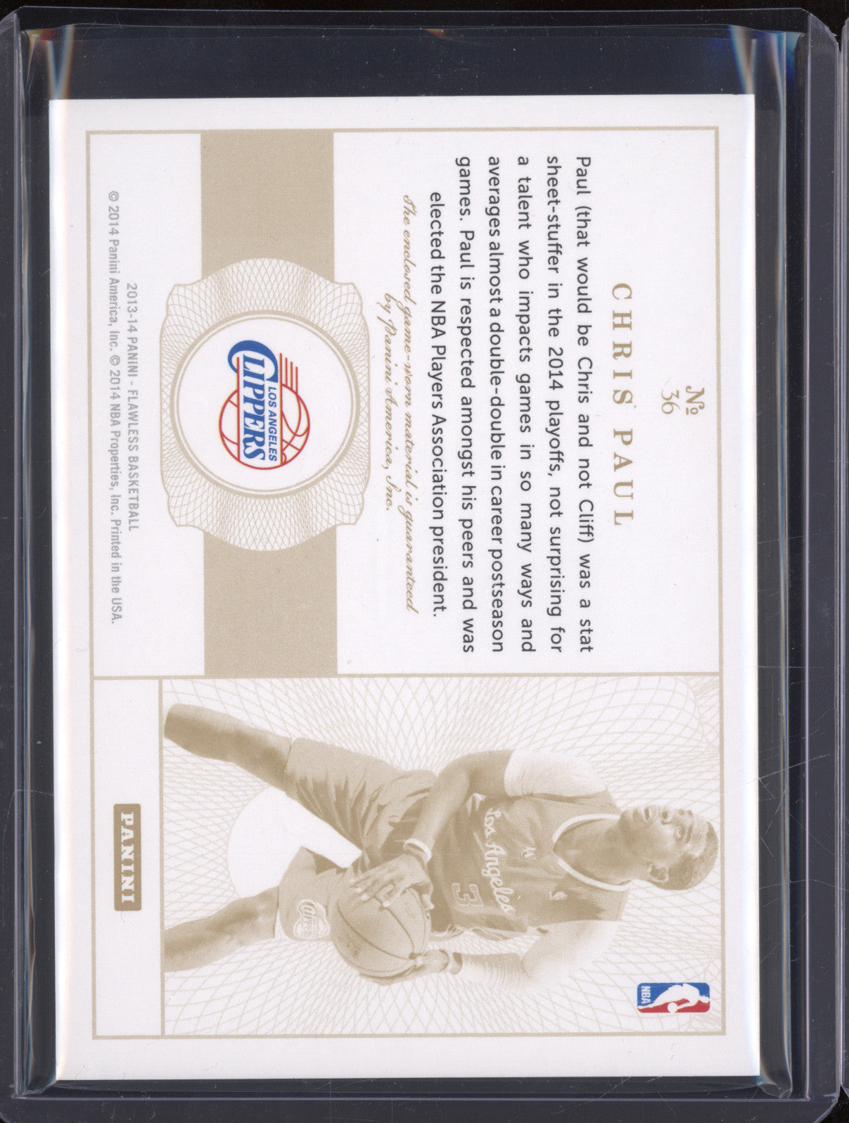 2013-14 Panini Flawless 36 Chris Paul Ruby Patches 11/15
