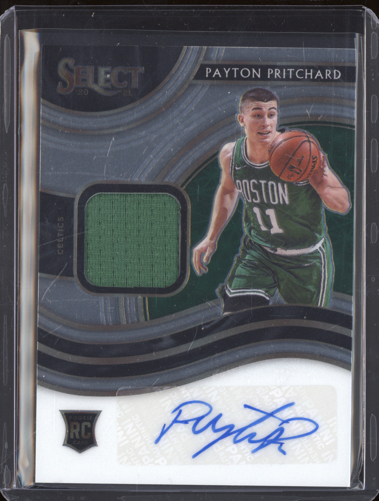 2020-21 Panini Select RJA-PAY Payton Pritchard Rookie Jersey Auto RC 073/199