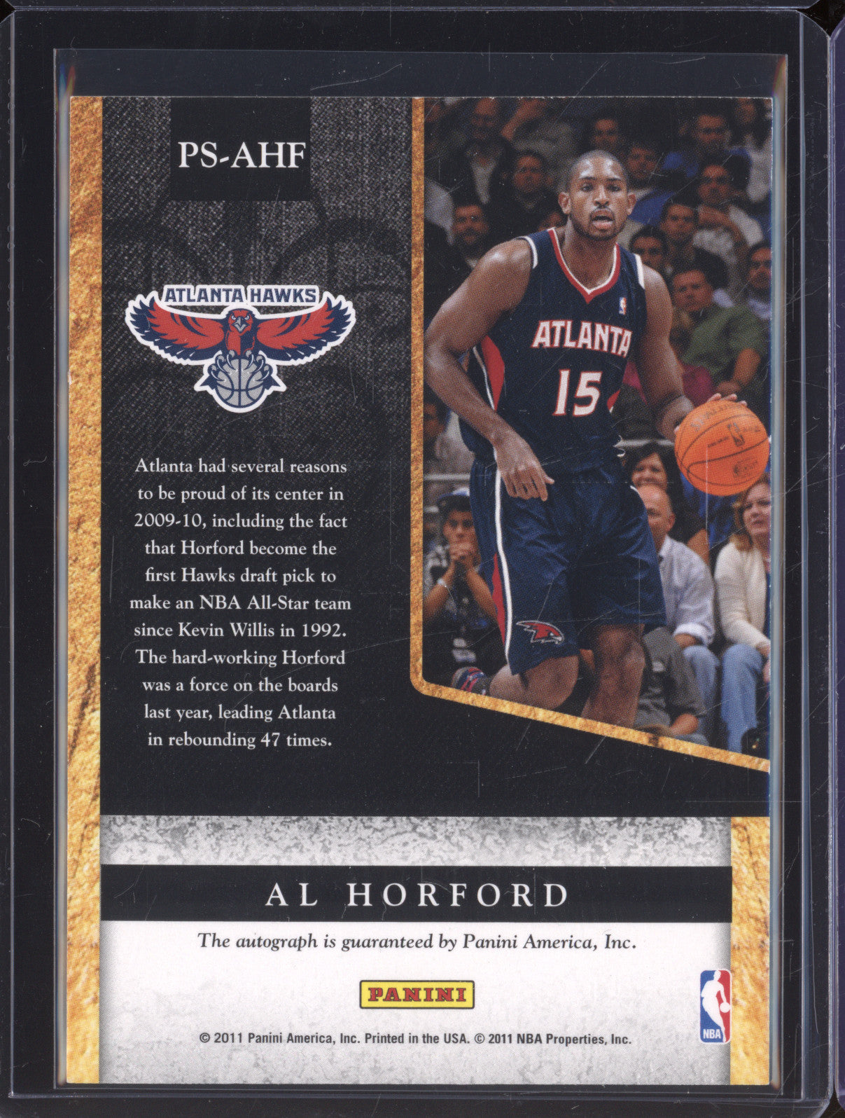 2011 Panini Totally Certified PS_AHF Private Signings Al Horford Auto