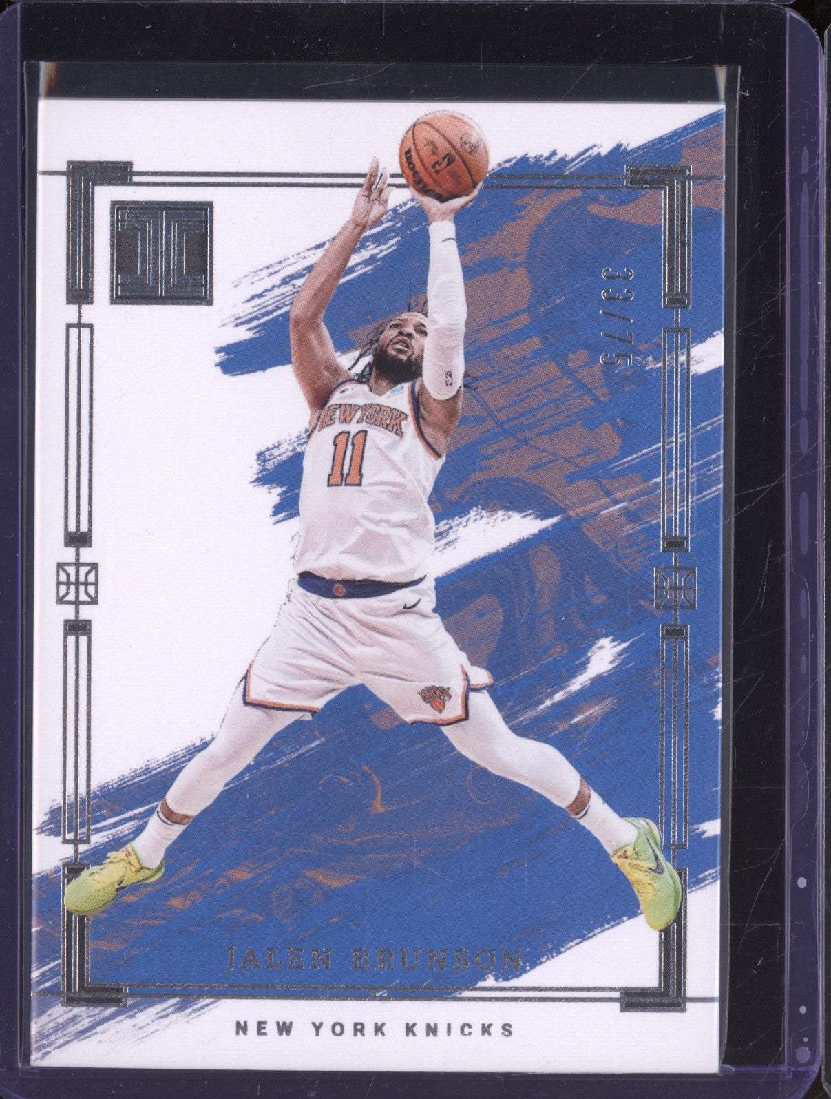 2023-24 Panini Impeccable 35 Jalen Brunson 33/75