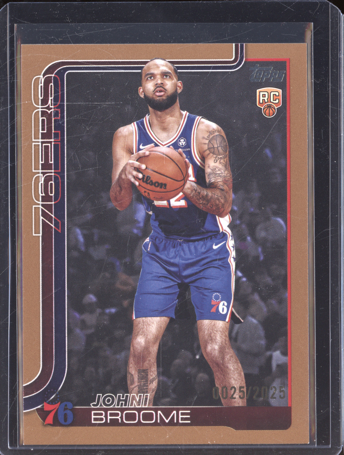 2025 Topps 235 Johni Broome Gold RC 0025/2025