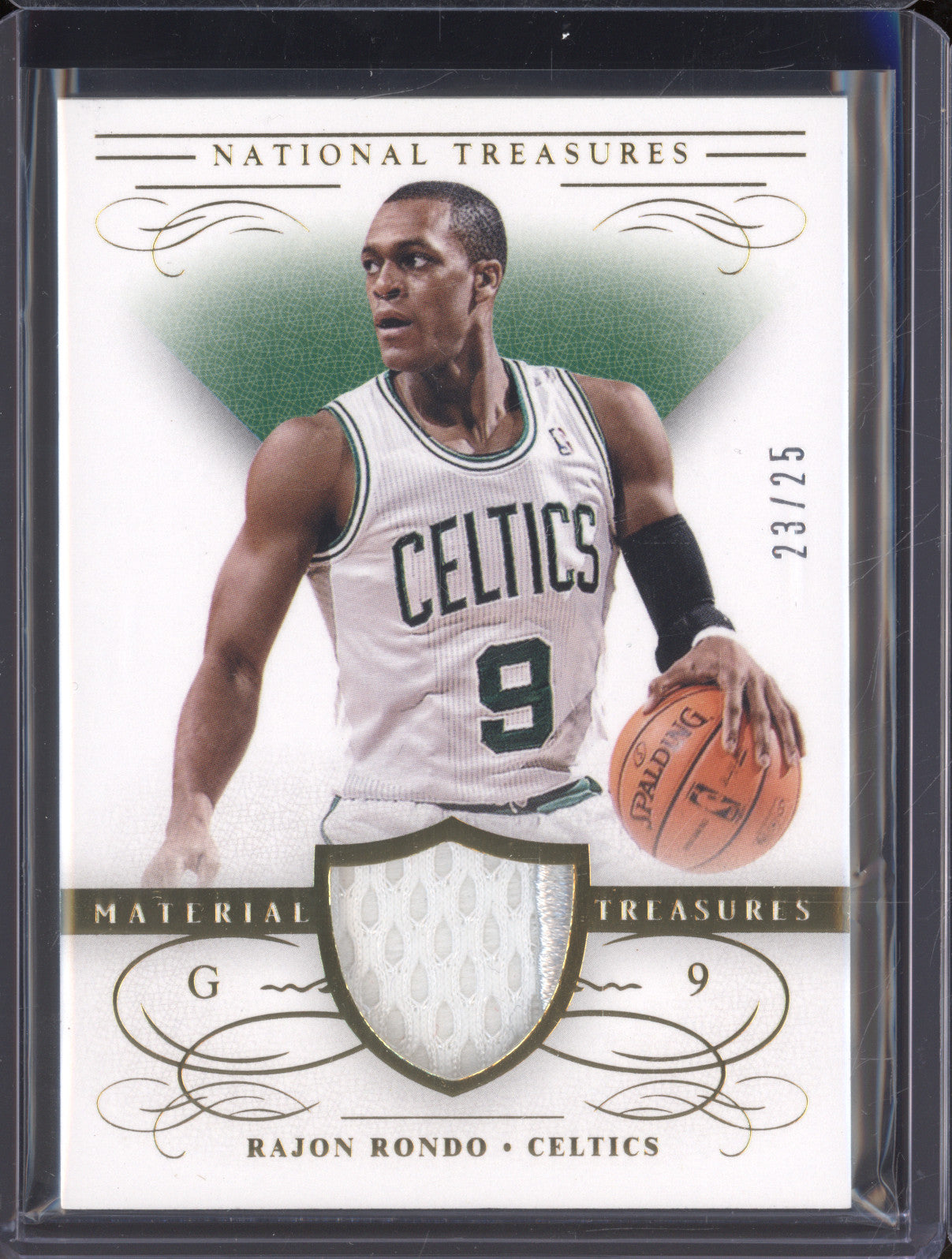 2013-14 Panini National Treasures 12 Rajon Rondo Material Treasures 23/25
