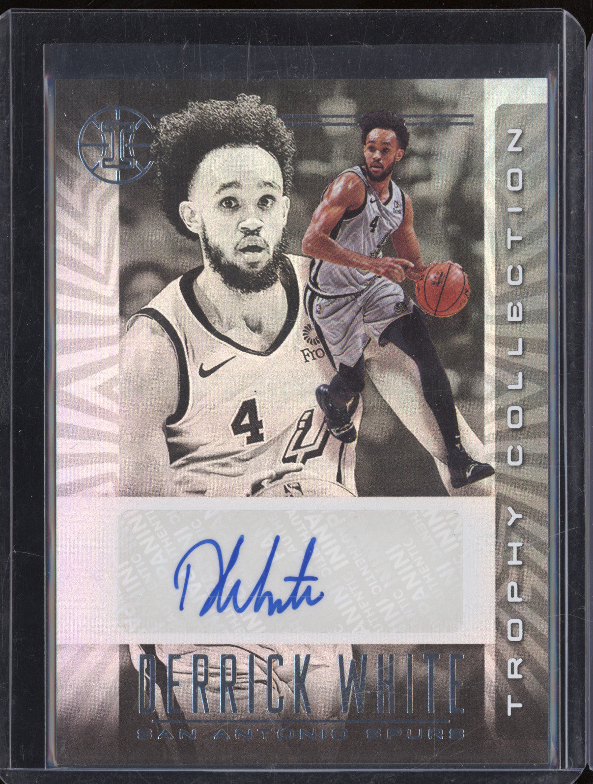 2019-20 Panini Illusions TC-DWH Derrick White Trophy Collection Auto