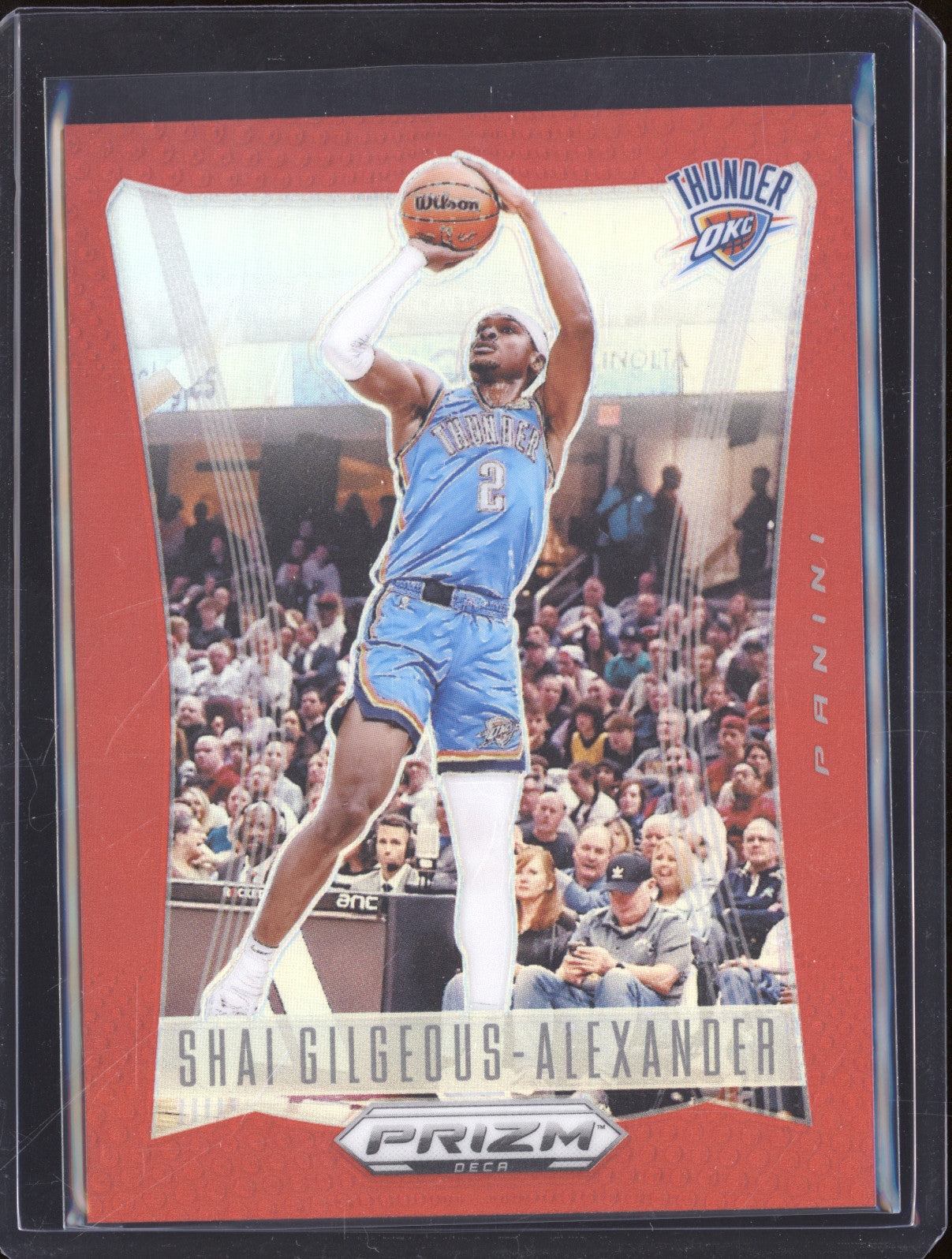 2023-24 Panini Prizm Deca 110 Shai Gilgeous-Alexander Red Prizm 108/199