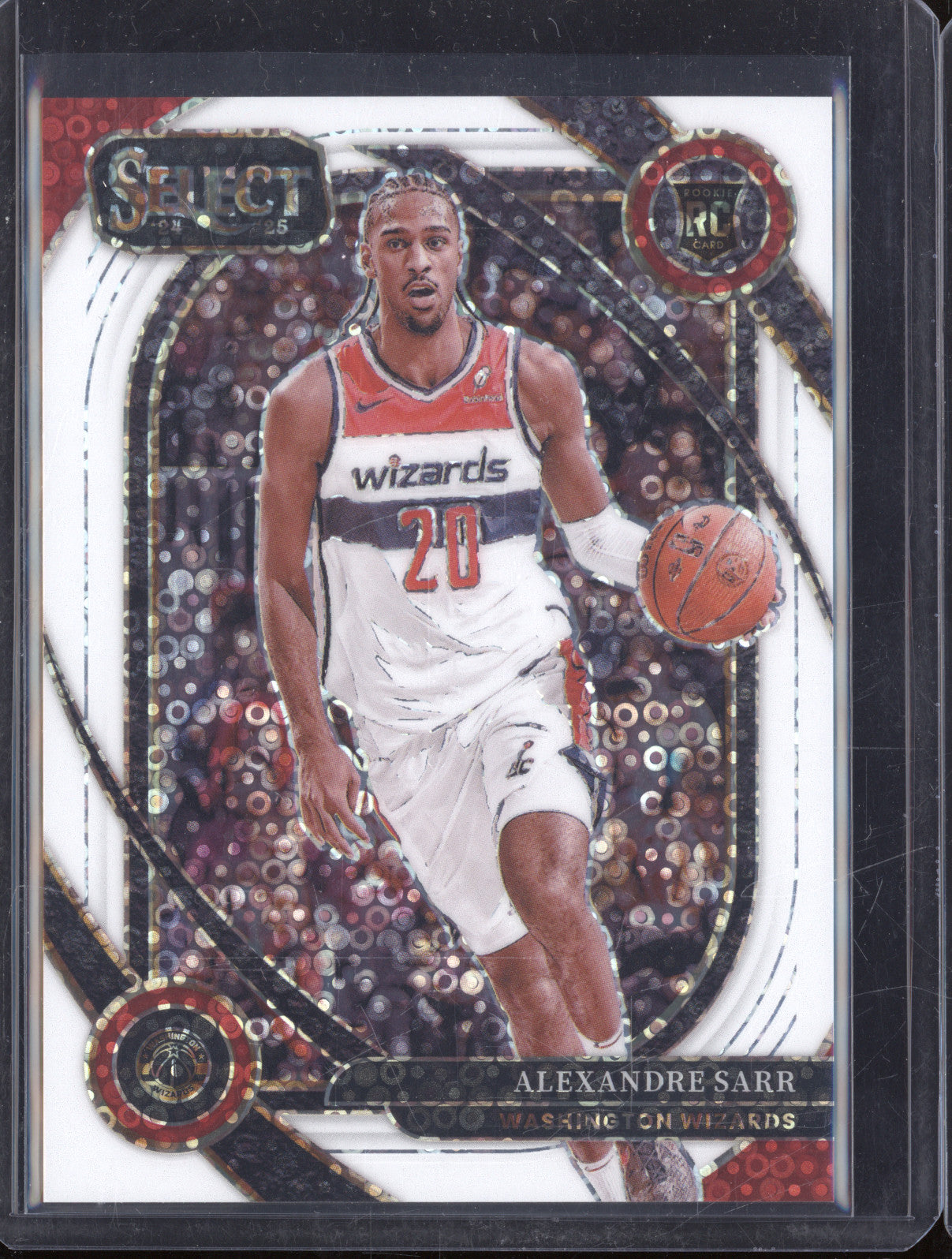 2024-25 Panini Select 274 Alexandre Sarr White Disco RC 32/75