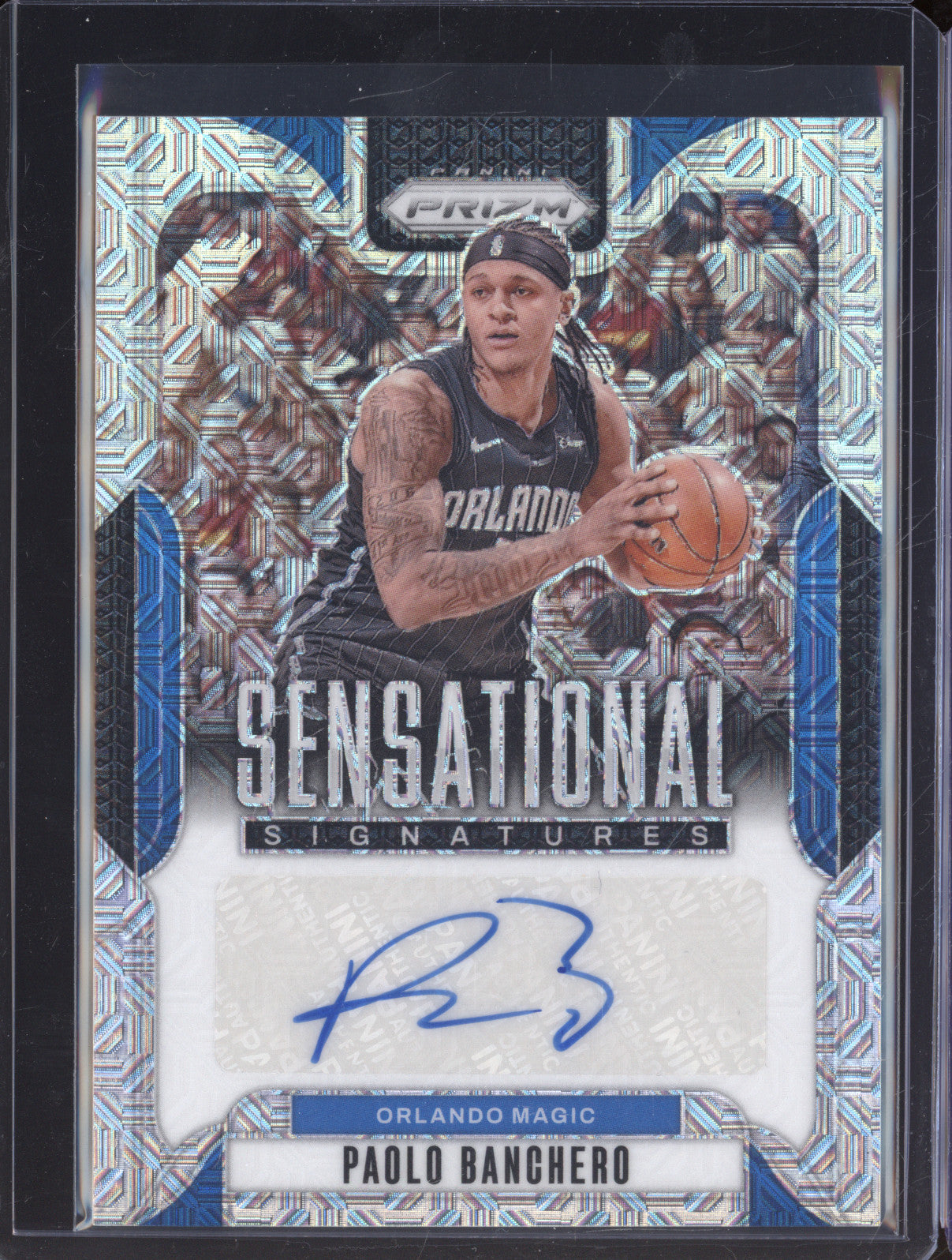 2024-25 Panini Prizm SS-PBM Paolo Banchero Sensational Signatures Auto Mojo 5/25