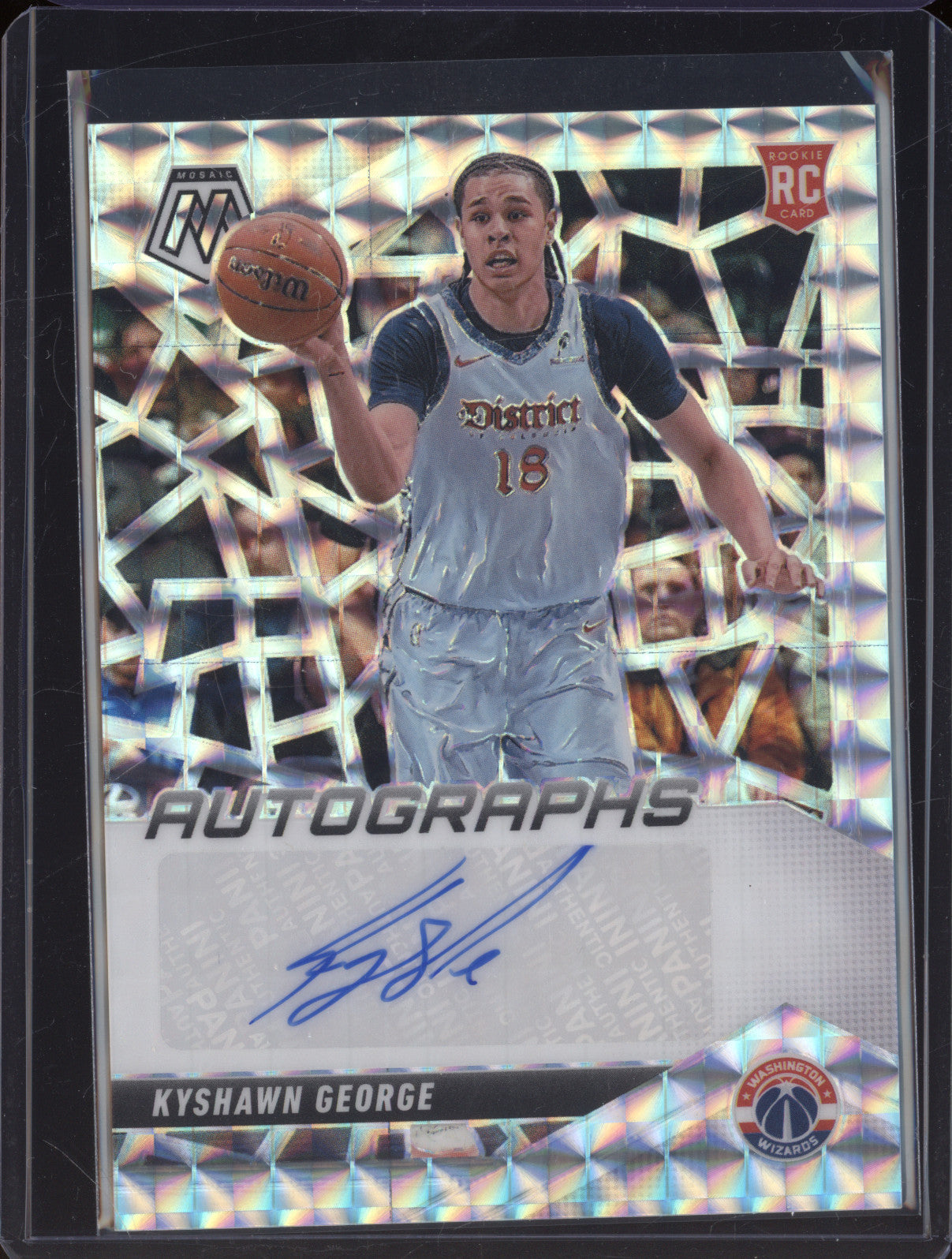 2024-25 Panini Mosaic RAM-KYE Kyshawn George Rookie Autographs RC