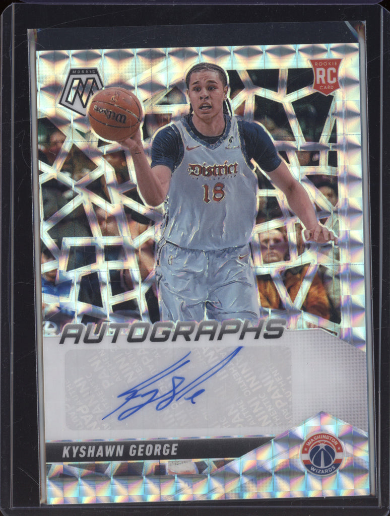 2024-25 Panini Mosaic RAM-KYE Kyshawn George Rookie Autographs RC