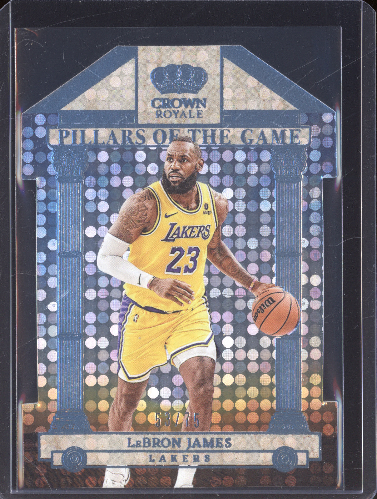 2023-24 Panini Crown Royale 13 LeBron James Pillars Of The Game 53/99