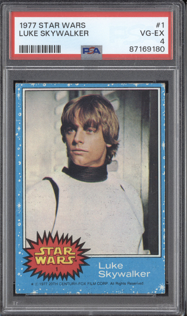 Luke Skywalker 1977 Topps Star Wars 1 PSA 4