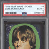 Luke Skywalker 1977 Topps Star Wars Sticker 1 PSA 6