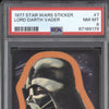 Lord Darth Vader 1977 Topps Star Wars Sticker 7 PSA 8