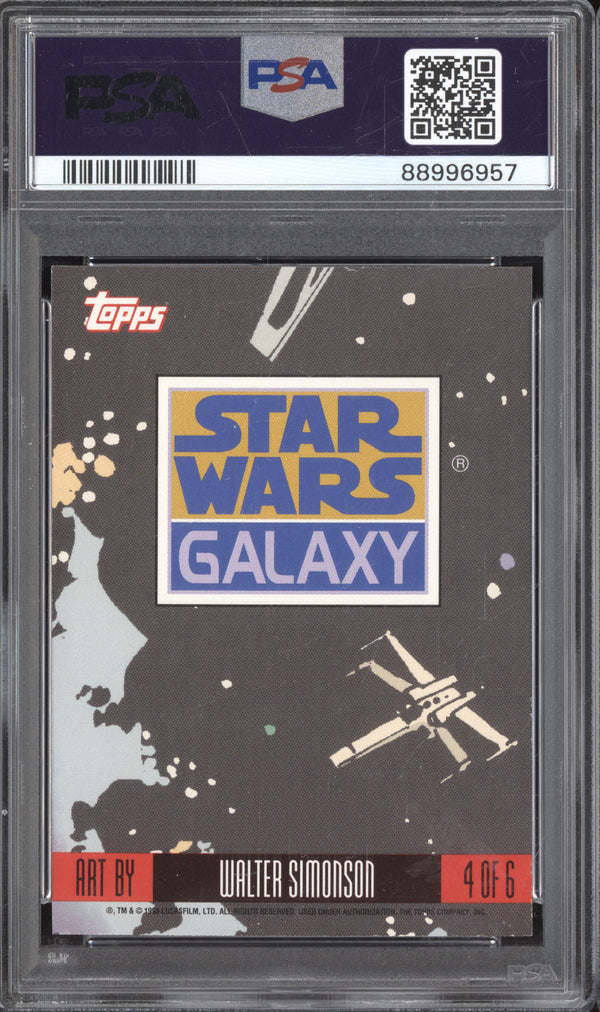 Chewbacca 1993 Topps Star Wars Galaxy 4 Etched Foil PSA 9