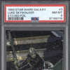 Luke Skywalker 1993 Topps Star Wars Galaxy 3 Etched Foil PSA 8