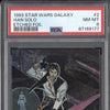 Han Solo 1993 Topps Star Wars Galaxy 2 Etched Foil PSA 8