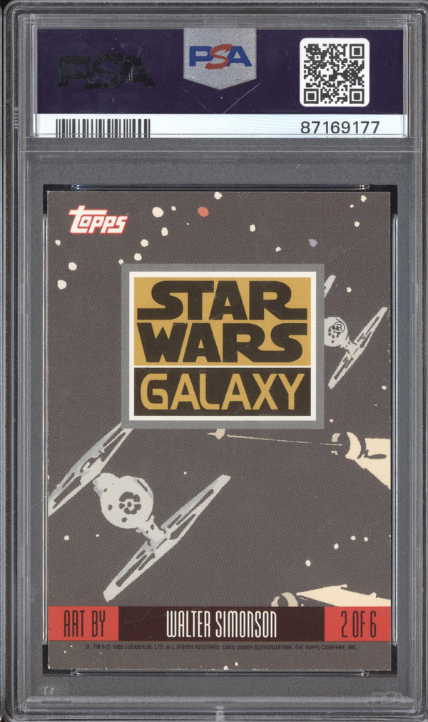 Han Solo 1993 Topps Star Wars Galaxy 2 Etched Foil PSA 8