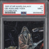 Obi-Wan and Yoda 1993 Topps Star Wars Galaxy 5 Etched Foil PSA 9