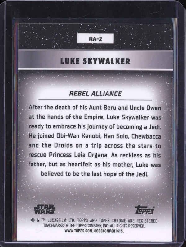 Luke Skywalker 2024 Topps Star Wars Chrome Galactic Cival War Rebel Alliance