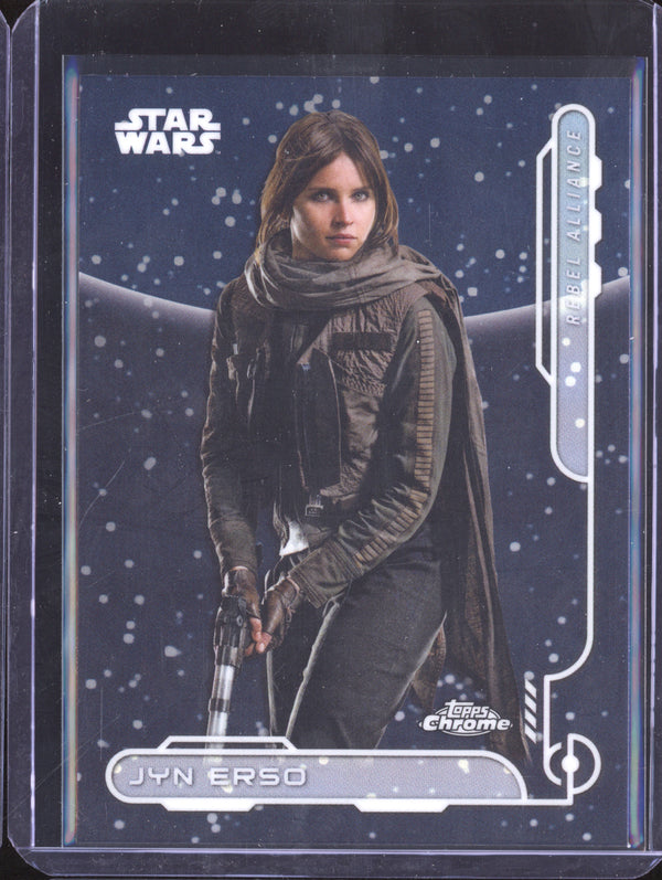 Jyn Erso 2024 Topps Star Wars Chrome RA-9 Galactic Cival War Rebel Alliance