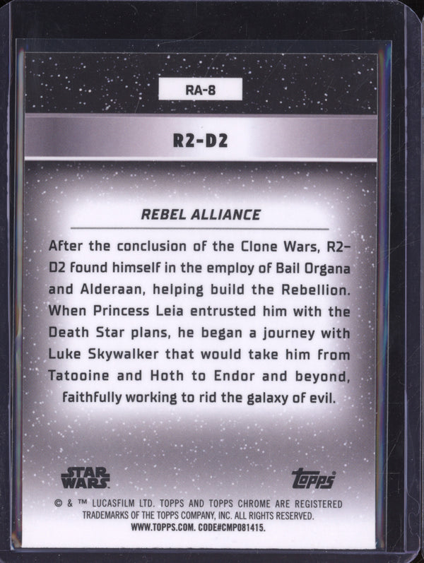 R2-D2 2024 Topps Star Wars Chrome RA-8 Galactic Cival War Rebel Alliance