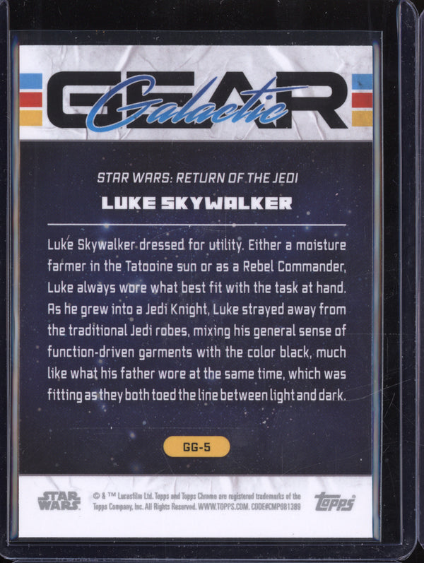 Luke Skywalker 2024 Topps Star Wars Chrome GG-5 Galactic Gear