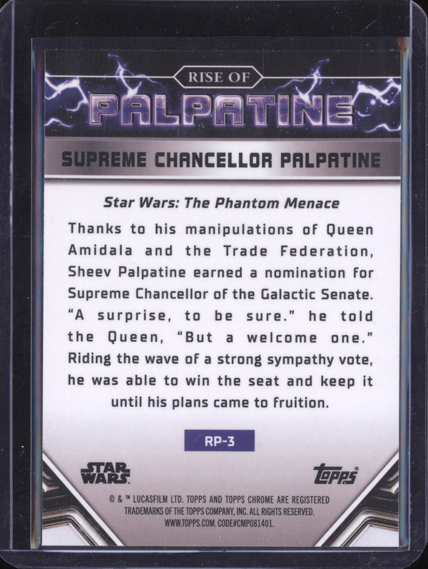 The New Supreme Chancellor 2024 Topps Star Wars Chrome The Rise of Palpatine